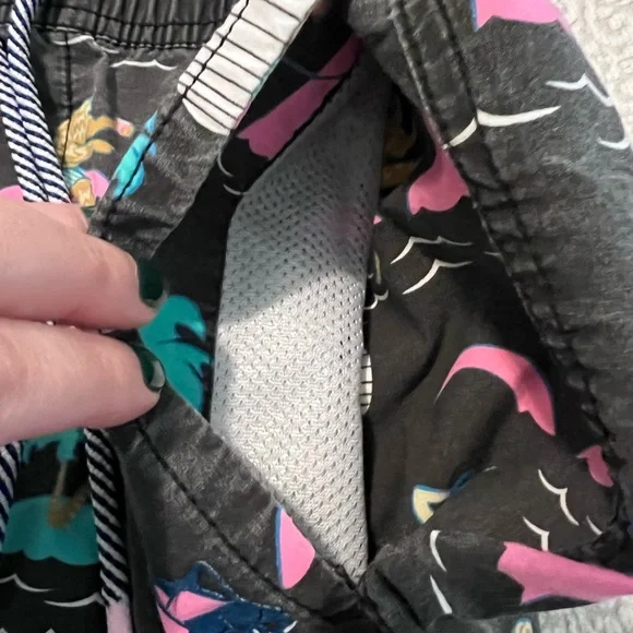 Party Pants Men’s Swim Trunks Novelty Print Board Shorts Beach Tropical Y2K - Picture 11 of 11